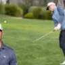 Alexander Norén with a delicious chip at Pebble Beach