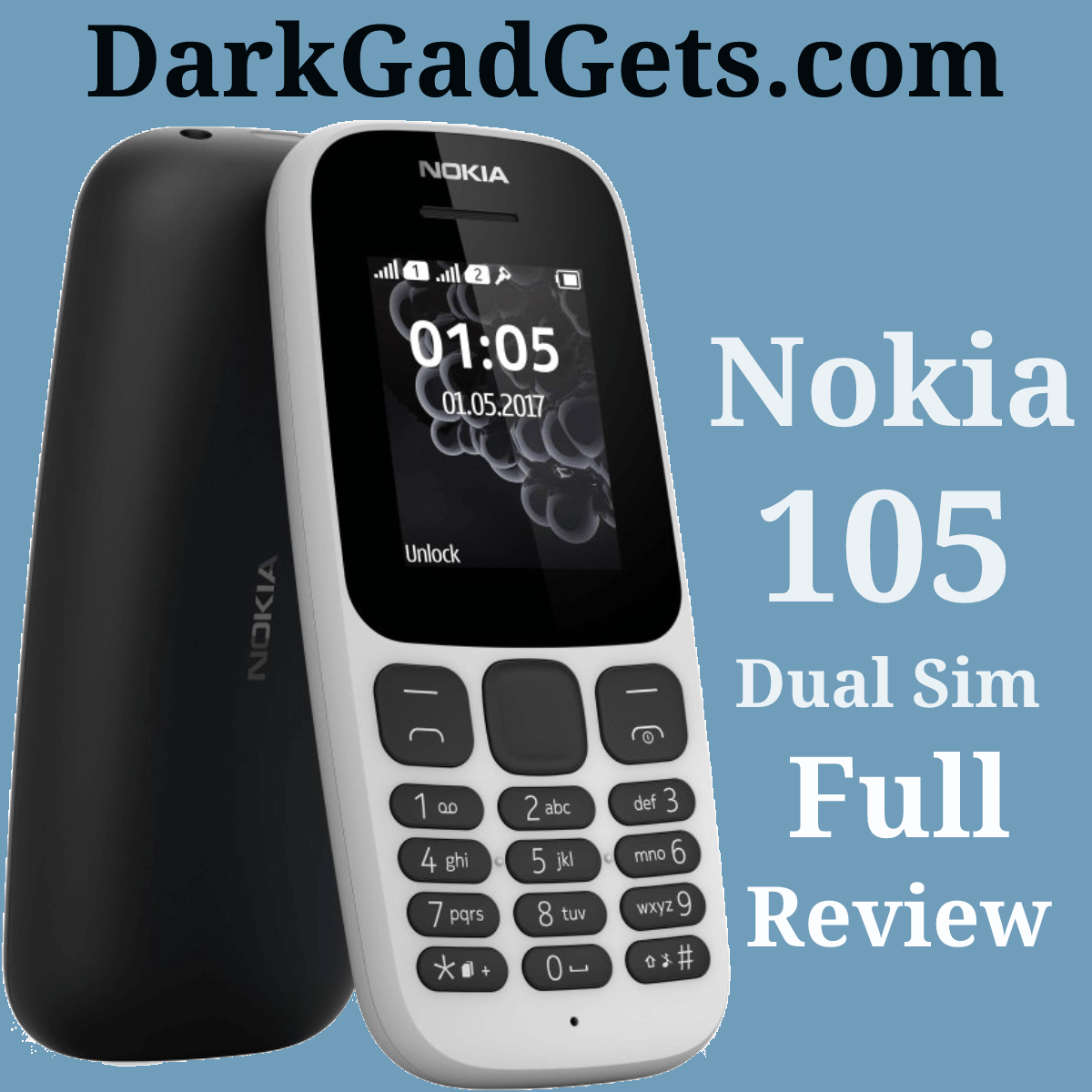 thumbnail image 2 of Nokia 105 Dual SIM - Brand New Factory Unlocked - Full Box 2 of 4