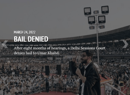 Umar Khalid's bail matter adjourned a final, final, final time