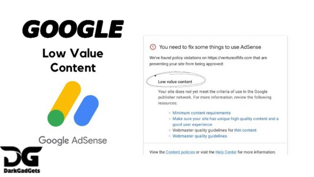 Low Value Content Kaise Hataye