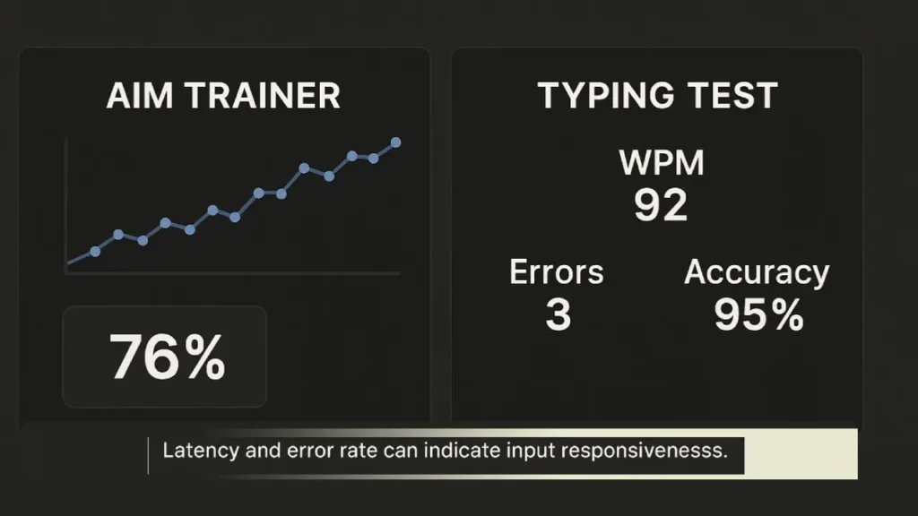 How do I check gaming keyboard performance ?